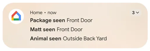 screenshot 0f grouped notification in android 16